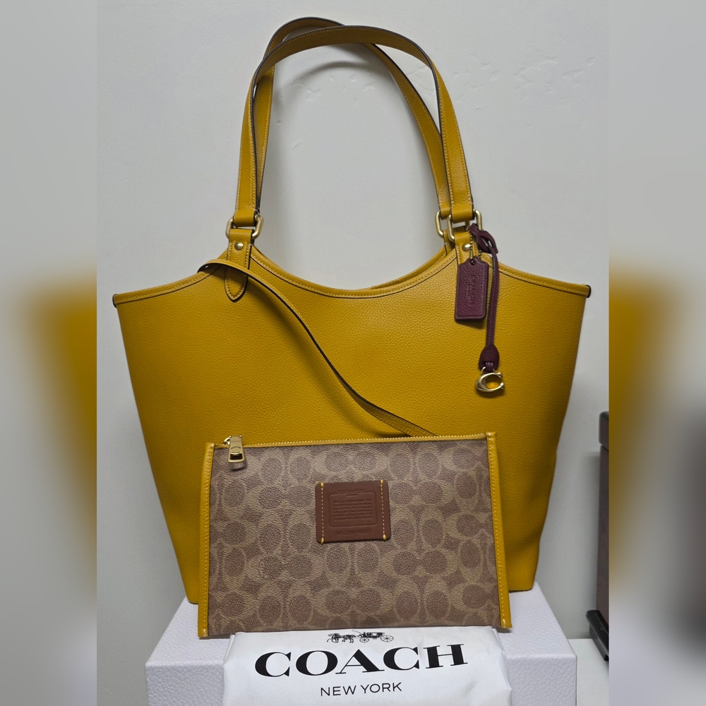 COACH L2291 C6337 Day Tote w/removable Zip Pouch NWOT RARE COLOR - Picture 4 of 16